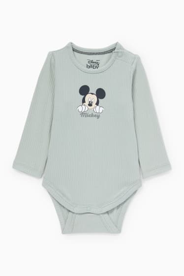 Miminka - Mickey Mouse - outfit pro miminka - 3dílný - mátově zelená