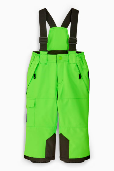 Bambini - Pantaloni da sci - verde fluorescente