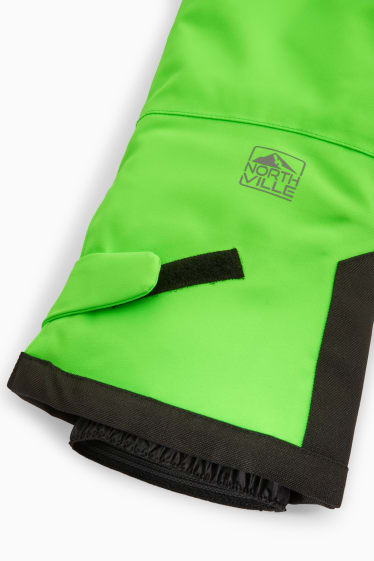 Bambini - Pantaloni da sci - verde fluorescente