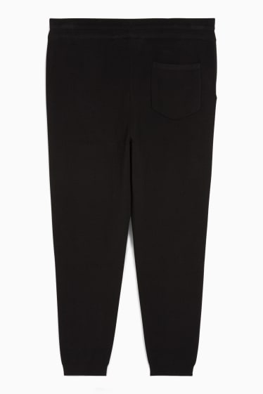 Men - Knitted trousers - black