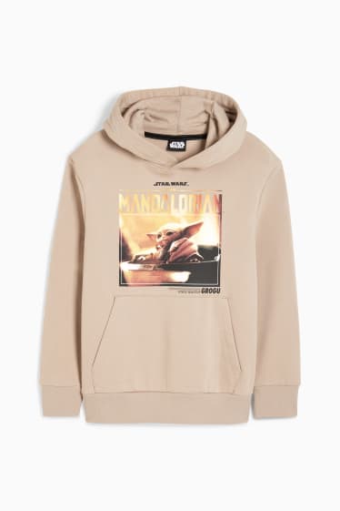 Enfants - Star Wars: The Mandalorian - sweat à capuche - taupe