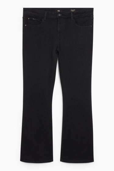 Dona - Bootcut jeans - mid waist - negre