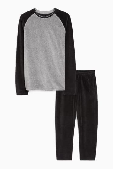 Herren - Winterpyjama - schwarz