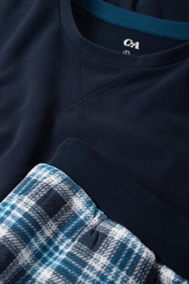 Herren - Winterpyjama - dunkelblau