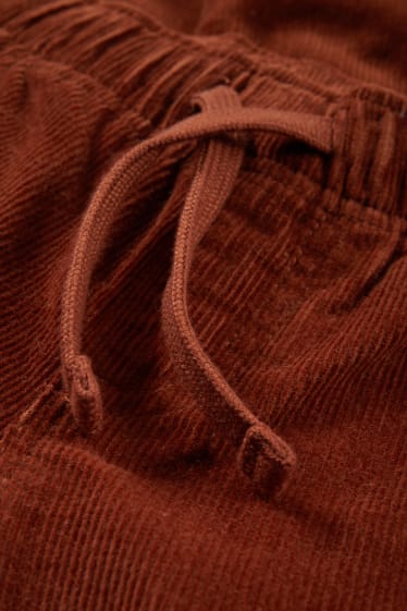 Enfants garçons - Pantalon en velours côtelé - marron