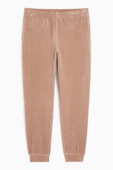 Dona - Pantalons de xandall bàsics - beix