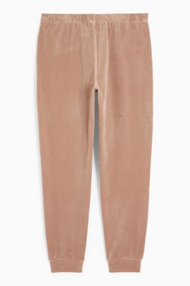 Dona - Pantalons de xandall bàsics - beix