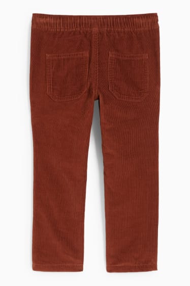 Enfants garçons - Pantalon en velours côtelé - marron