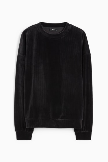 Damen - Basic-Sweatshirt - schwarz