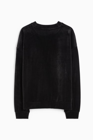 Damen - Basic-Sweatshirt - schwarz