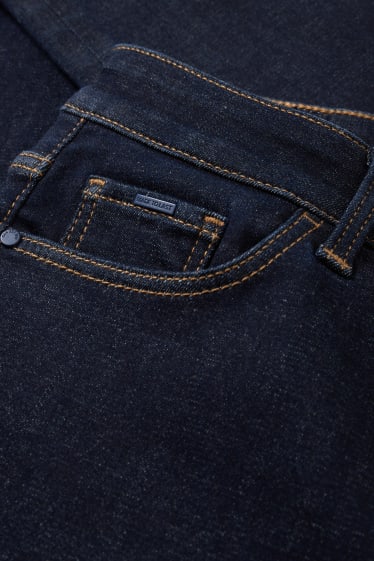 Women - Slim jeans - thermal jeans - denim-dark blue
