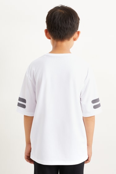 Kinder Buben - Funktions-Shirt - weiß