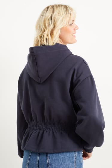 Dames - Hoodie - donkerblauw