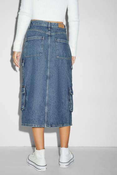 Teens & young adults - CLOCKHOUSE - denim skirt - denim-light blue