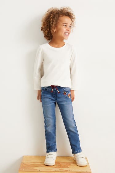 Children - Skinny jeans - thermal jeans - blue denim
