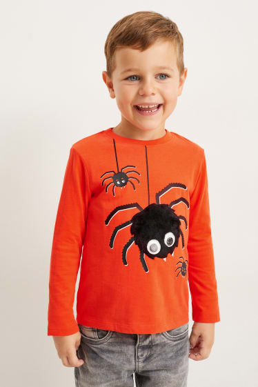 Kinder Buben - Langarmshirt - orange