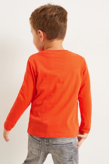 Kinder Buben - Langarmshirt - orange