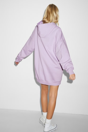 Femmes - CLOCKHOUSE - robe en molleton à capuche - violet