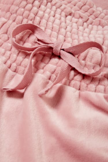 Donna - Pigiama invernale per allattamento - rosa