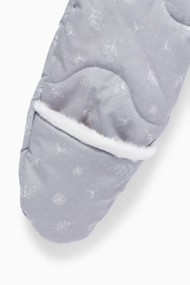 Neonati - Bambi - tuta da neve neonati con cappuccio - grigio