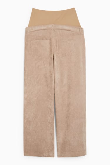 Damen - Umstands-Cordhose - Relaxed Fit - taupe