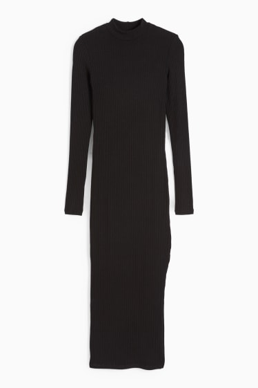 Dames - CLOCKHOUSE - jurk met split - zwart