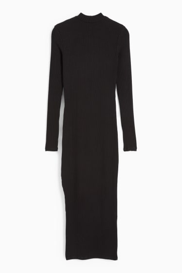 Dames - CLOCKHOUSE - jurk met split - zwart