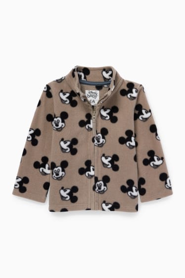Bebés - Mickey Mouse - chaqueta de polar para bebé - gris