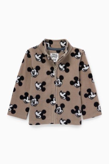 Babys - Micky Maus - Baby-Fleecejacke - grau