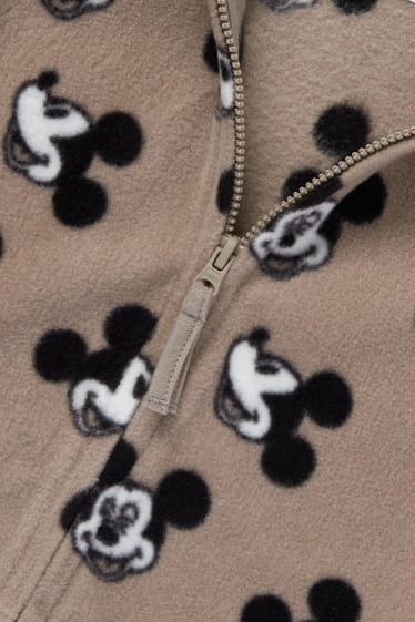 Babys - Mickey Mouse - babyvest van fleece - grijs
