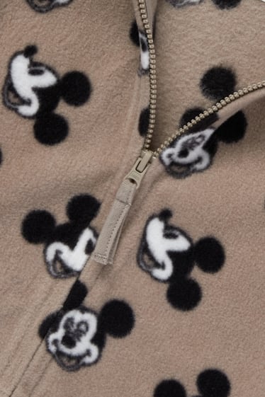 Bebeluși - Mickey Mouse - jachetă de fleece bebeluși - gri