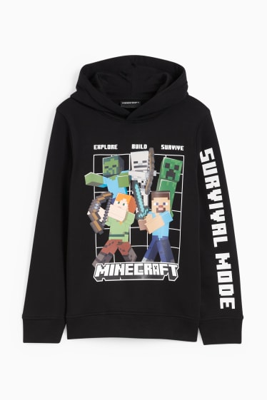 Kinder Buben - Minecraft - Hoodie - schwarz