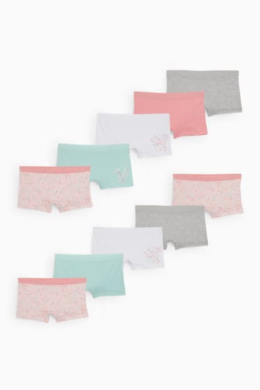 Bambine - Confezione da 10 - boxer - verde menta