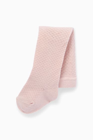 Neonate - Completo in maglia per neonati - 2 pezzi - rosa scuro