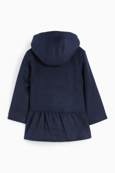 Kinderen: meisjes - Jas met capuchon - donkerblauw
