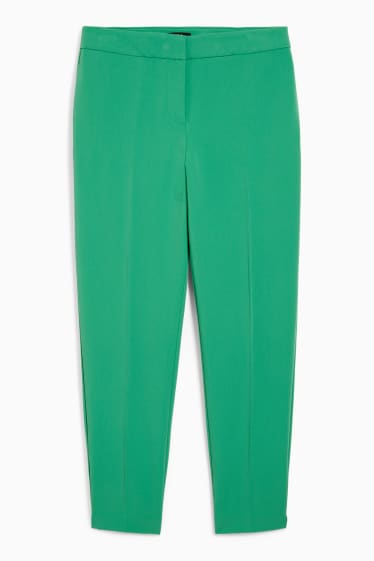 Femmes - Pantalon de toile - mid-waist - regular fit - vert