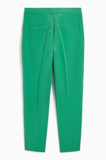 Femmes - Pantalon de toile - mid-waist - regular fit - vert