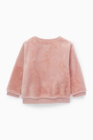 Bebeluși - Bluză de molton bebeluși - roz