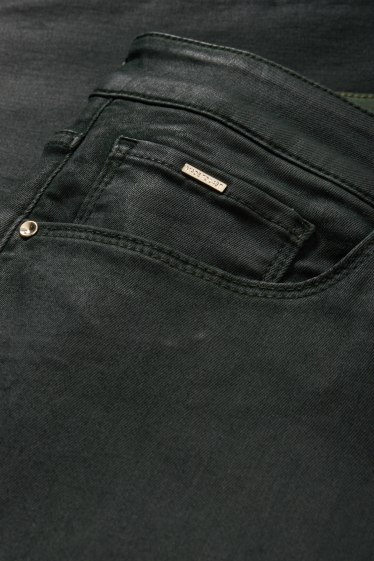 Dames - Slim jeans - mid waist - zwart