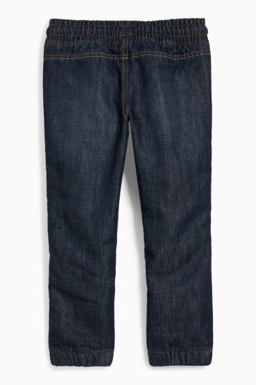 Kinder Jungen - Slim Jeans - Thermojeans - dunkeljeansblau