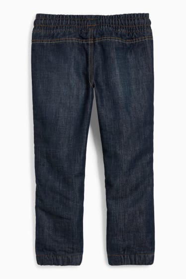 Children - Slim jeans - thermal jeans - denim-dark blue