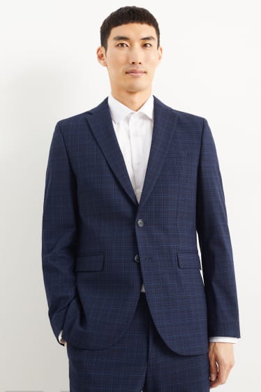 Uomo - Blazer coordinabile - slim fit - Flex  - blu scuro