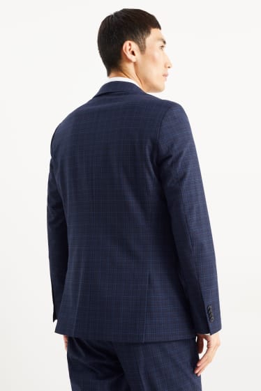 Hommes - Veste de costume - slim fit - Flex  - bleu foncé