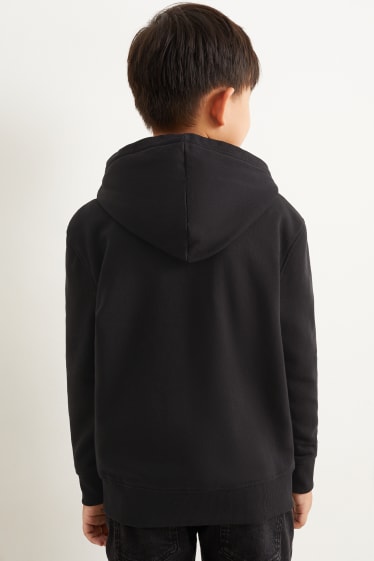 Enfants garçons - Sweat zippé à capuche - noir