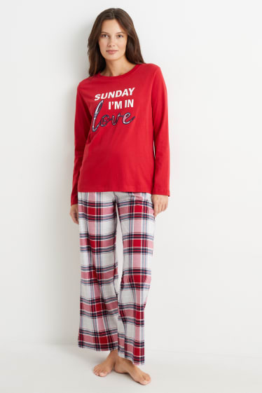 Women - Pyjamas - dark red