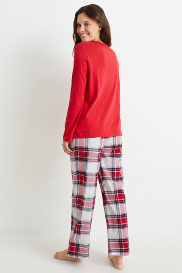 Femmes - Pyjama - rouge foncé