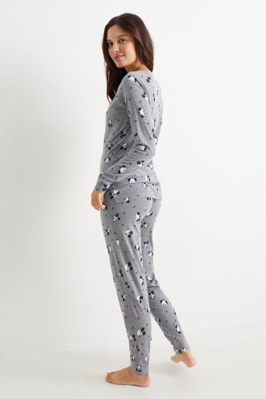 Dona - Pijama - Mickey Mouse - gris