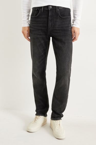 Men - Straight jeans - flex jog denim - black