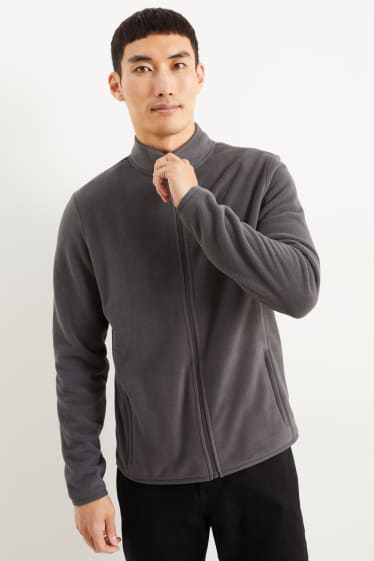 Herren - Fleecejacke - dunkelgrau