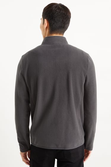 Herren - Fleecejacke - dunkelgrau